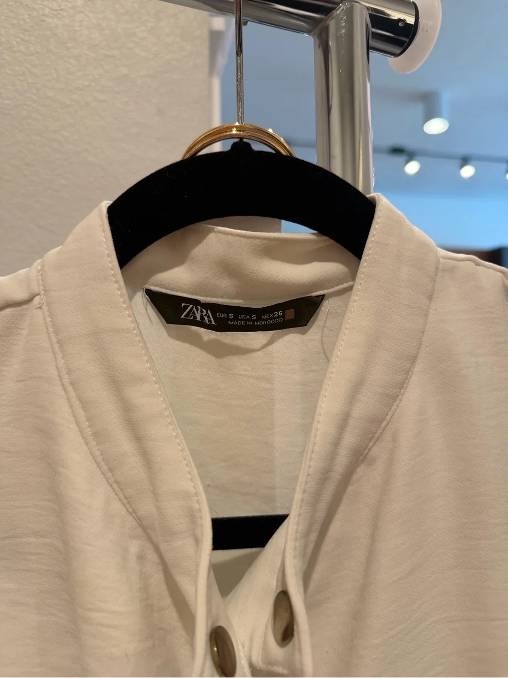 Zara White Sleeveless Belted Linen Romper